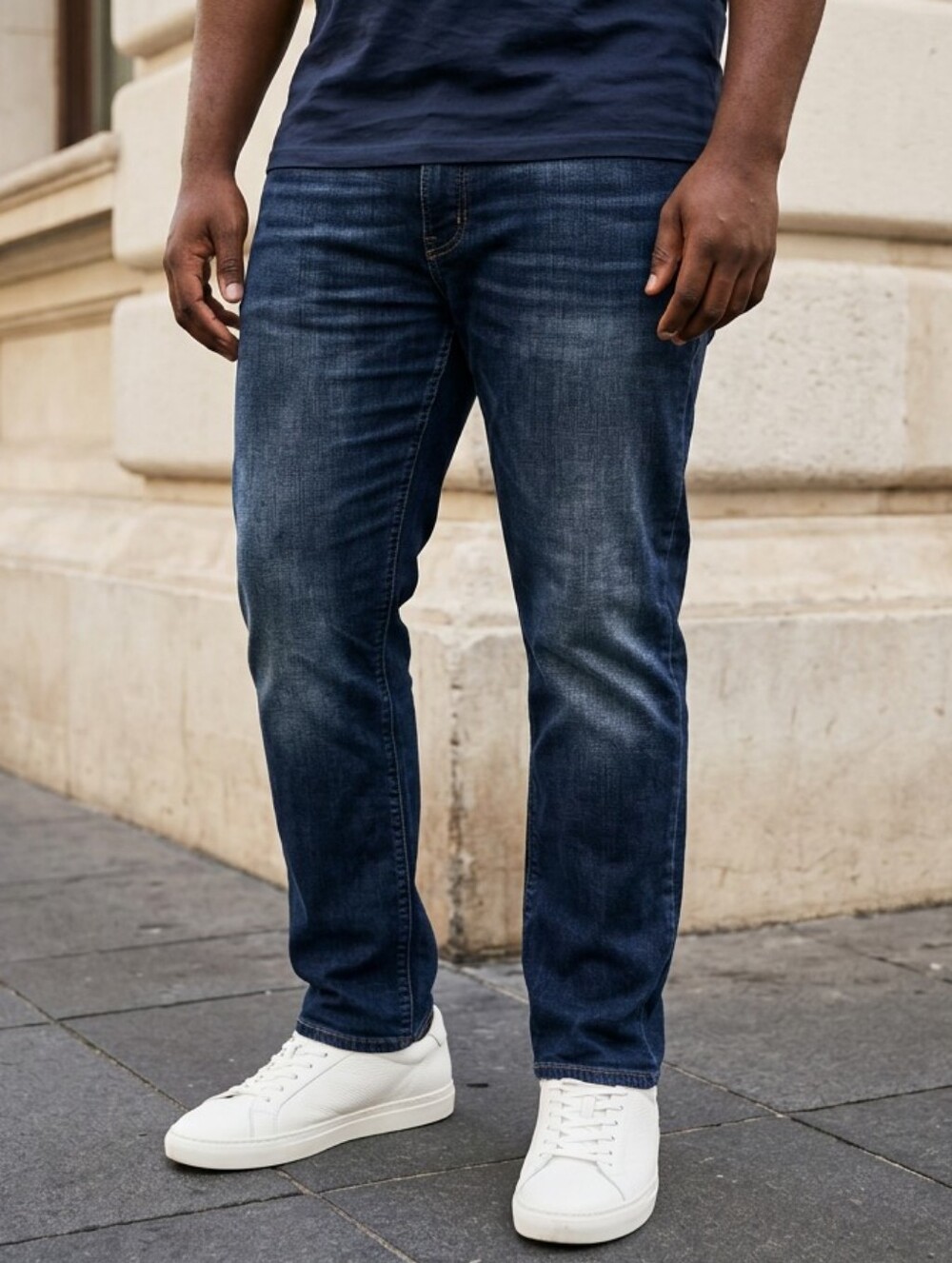 Levi's 505 Jeans Men 40x30 Dark Wash Stretch Regular Fit Straight Leg Denim